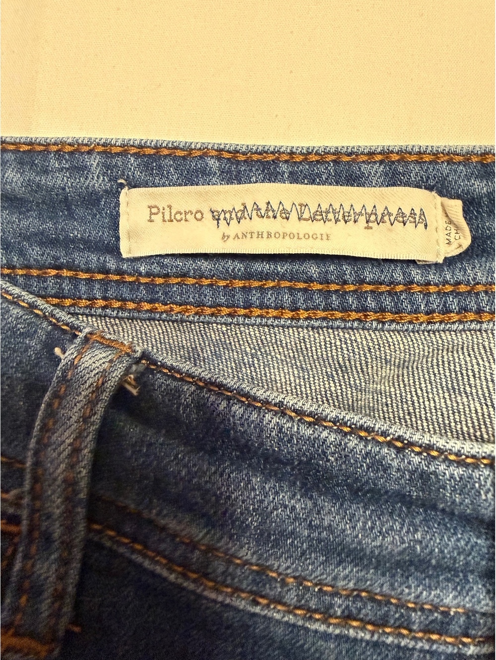 Pilcro by Anthropologie Slim Boyfriend Jeans Women’s Size 27 Wide Cuff Hem - Picture 4 of 6